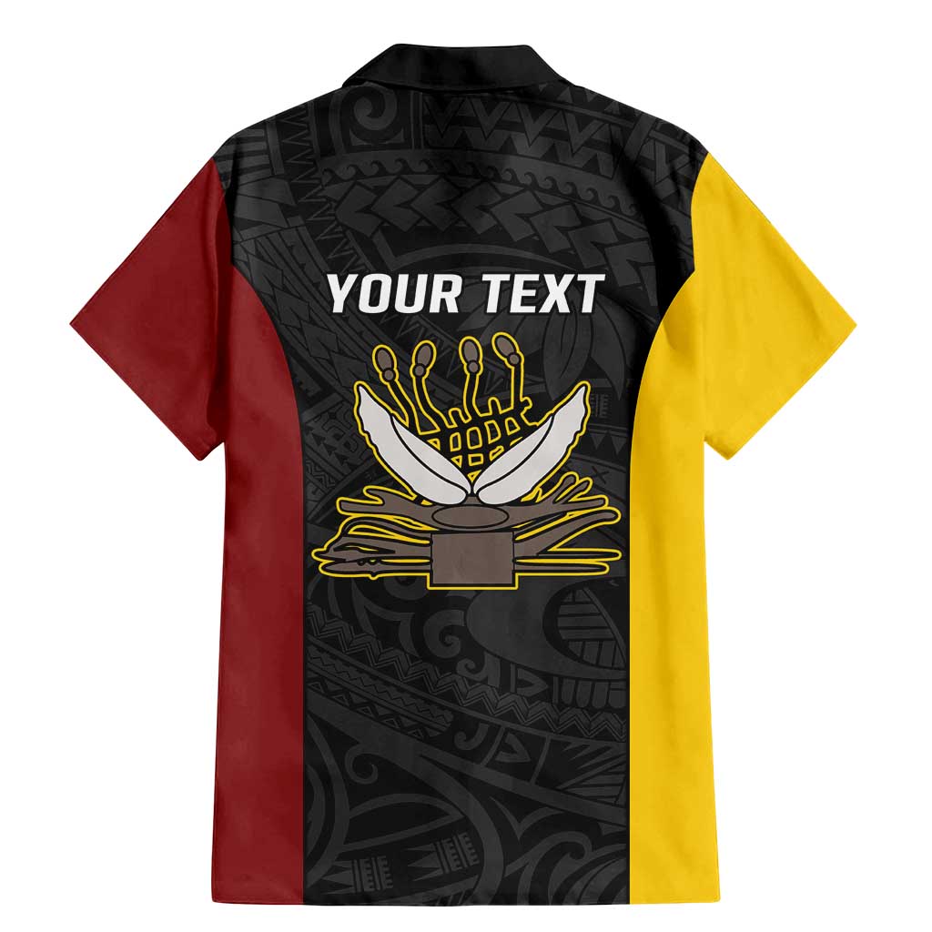 Personalised PNG Western Province Family Matching Mermaid Dress and Hawaiian Shirt Bird of Paradise Tattoo Flag Motif - Polynesian Pride