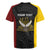 Personalised PNG Western Province Rugby Jersey Bird of Paradise Tattoo Flag Motif - Polynesian Pride