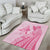 Pacific Girl and Butterfly Cancer Ribbon Personalised Area Rug