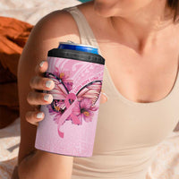 Faith Hope Love Butterfly Ribbon Personalised 4 in 1 Can Cooler Tumbler LT9 - Polynesian Pride