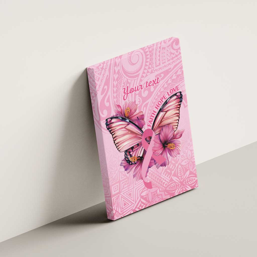 Faith Hope Love Butterfly Ribbon Personalised Canvas Wall Art