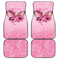 Faith Hope Love Butterfly Ribbon Personalised Car Mats