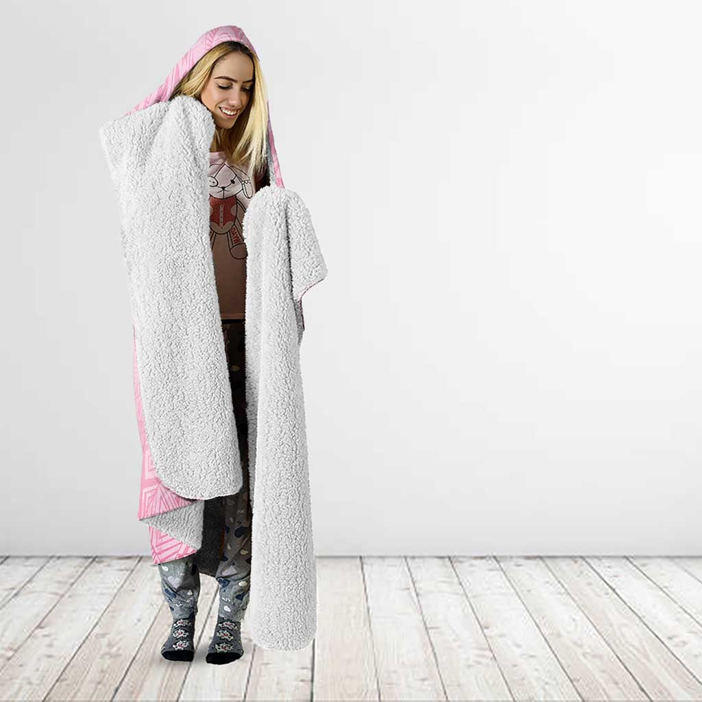 Faith Hope Love Butterfly Ribbon Personalised Hooded Blanket