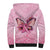 Faith Hope Love Butterfly Ribbon Personalised Sherpa Hoodie