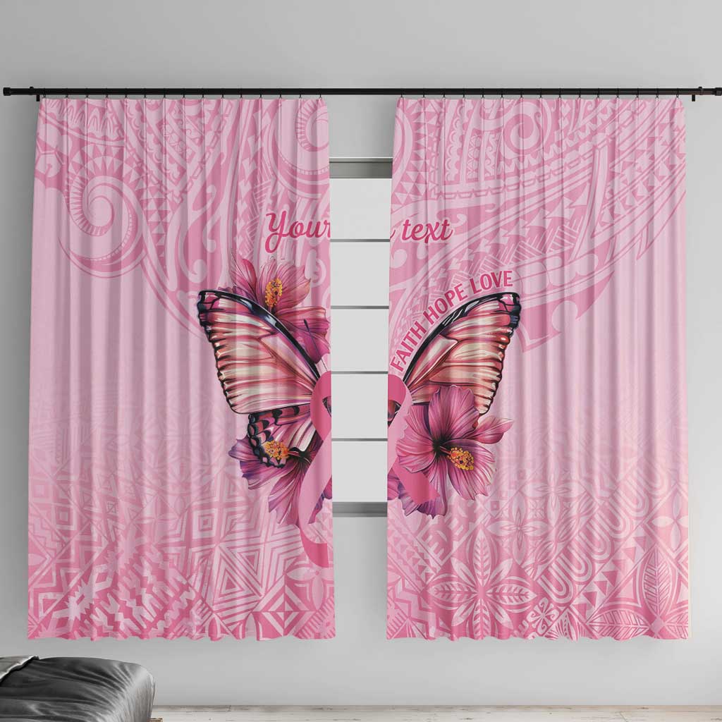 Faith Hope Love Butterfly Ribbon Personalised Window Curtain
