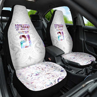 Custom New Zealand Aotearoa Car Seat Cover Pink Maori Paua Shell Indigenous - Polynesian Pride