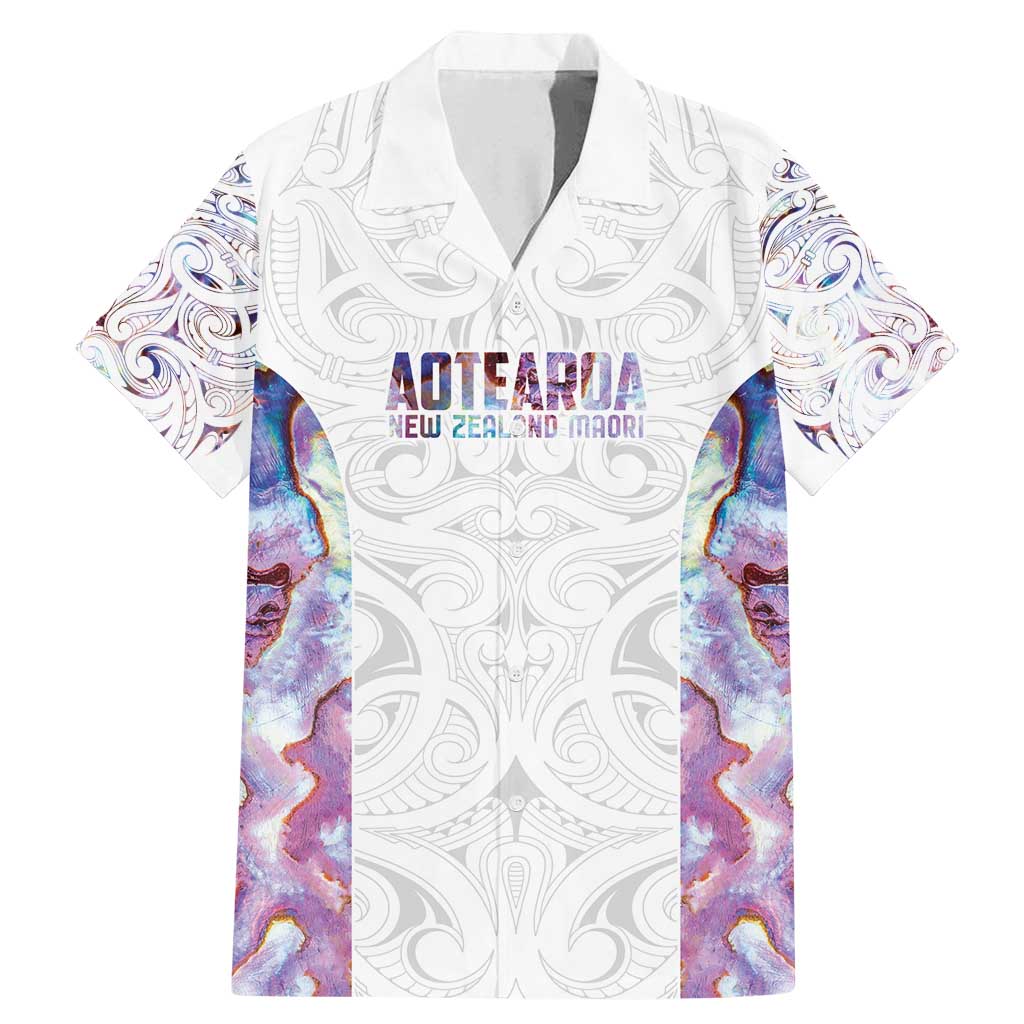 Custom New Zealand Aotearoa Family Matching Mermaid Dress and Hawaiian Shirt Pink Maori Paua Shell Indigenous - Polynesian Pride