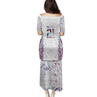 Custom New Zealand Aotearoa Family Matching Puletasi and Hawaiian Shirt Pink Maori Paua Shell Indigenous - Polynesian Pride