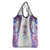 Custom New Zealand Aotearoa Grocery Bag Pink Maori Paua Shell Indigenous - Polynesian Pride