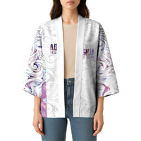 Custom New Zealand Aotearoa Kimono Pink Maori Paua Shell Indigenous LT9 - Polynesian Pride