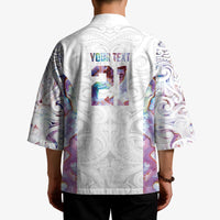 Custom New Zealand Aotearoa Kimono Pink Maori Paua Shell Indigenous LT9 - Polynesian Pride
