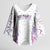 Custom New Zealand Aotearoa Kimono Sleeve Blouse Pink Maori Paua Shell Indigenous - Polynesian Pride