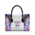 Custom New Zealand Aotearoa Leather Bag Pink Maori Paua Shell Indigenous - Polynesian Pride