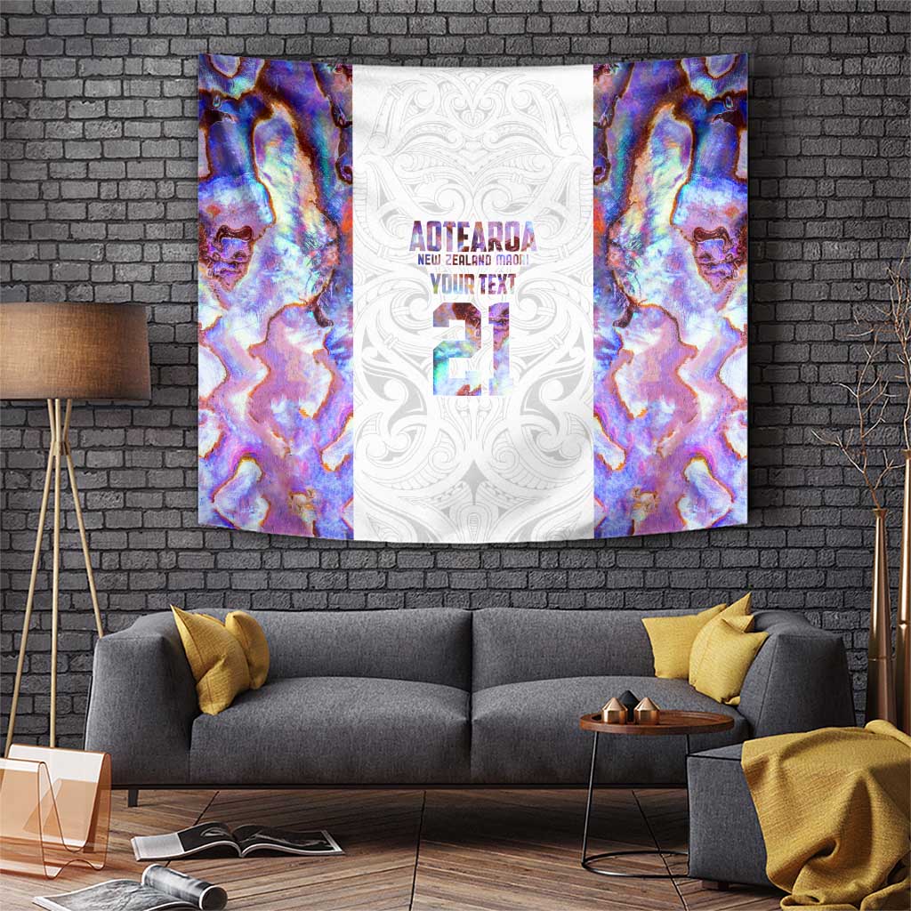 Custom New Zealand Aotearoa Tapestry Pink Maori Paua Shell Indigenous - Polynesian Pride