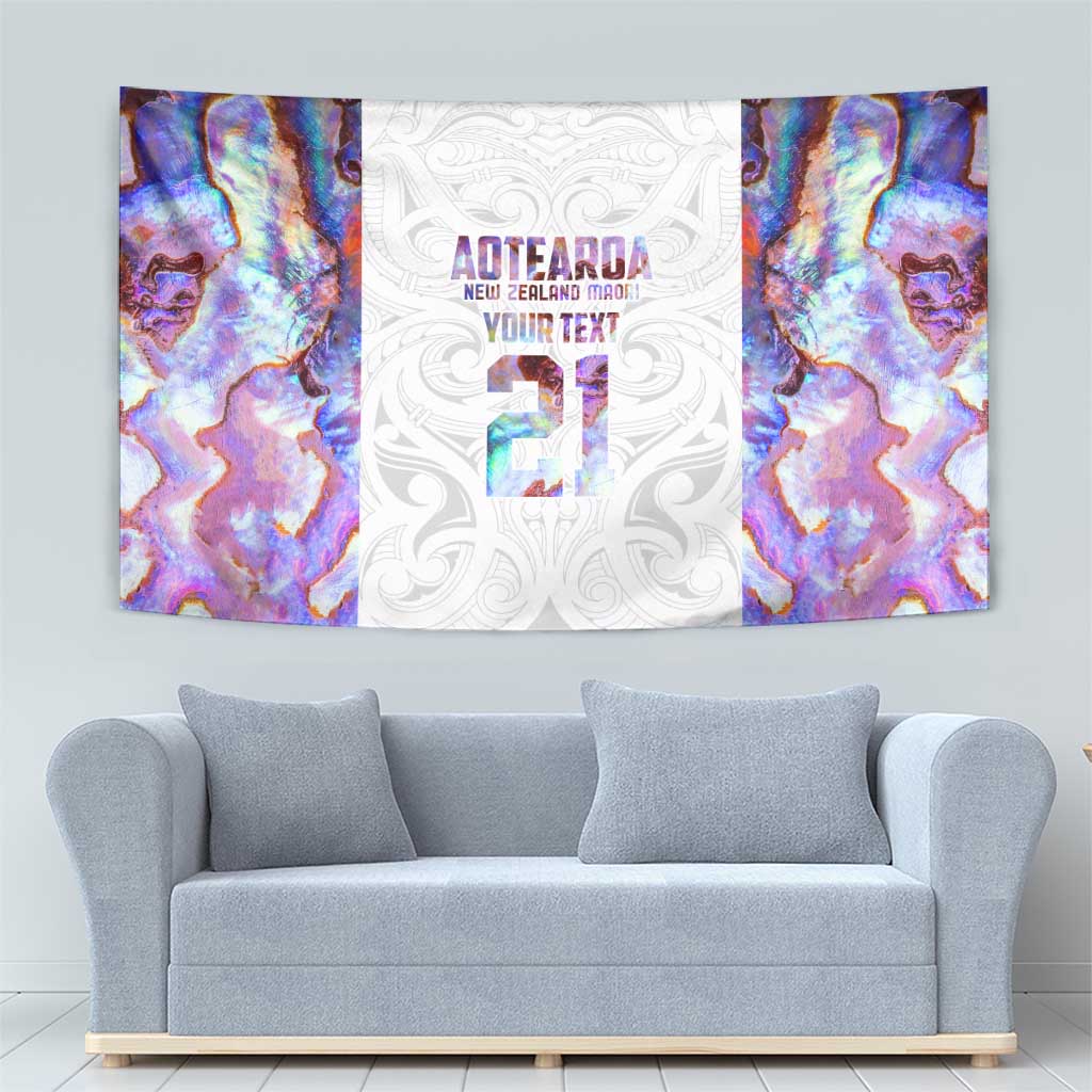 Custom New Zealand Aotearoa Tapestry Pink Maori Paua Shell Indigenous - Polynesian Pride