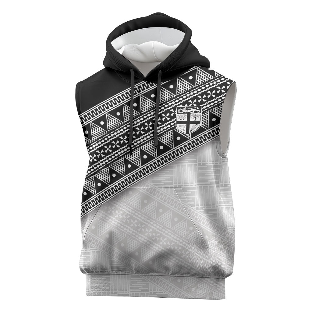 2026 Autumn Rugby Nations Fiji Custom Sleeveless Hoodie Fijian Tapa Tribal Lauhala Inspired