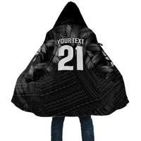 2026 Autumn Rugby Nations Fiji Custom Cloak Fijian Palm Leaf Tapa Tribal Inspired LT9 Unisex Black - Polynesian Pride