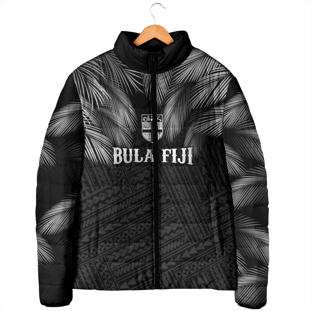 2026 Autumn Rugby Nations Fiji Custom Padded Jacket Fijian Palm Leaf Tapa Tribal Inspired LT9 - Polynesian Pride