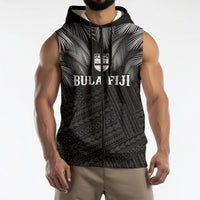 2026 Autumn Rugby Nations Fiji Custom Sleeveless Zip Hoodie Fijian Palm Leaf Tapa Tribal Inspired LT9 - Polynesian Pride