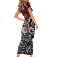 Aotearoa and Australia Family Matching Short Sleeve Bodycon Dress and Hawaiian Shirt New Zealand Honour The Treaty Ake!Ake!Ake! LT9 - Polynesian Pride
