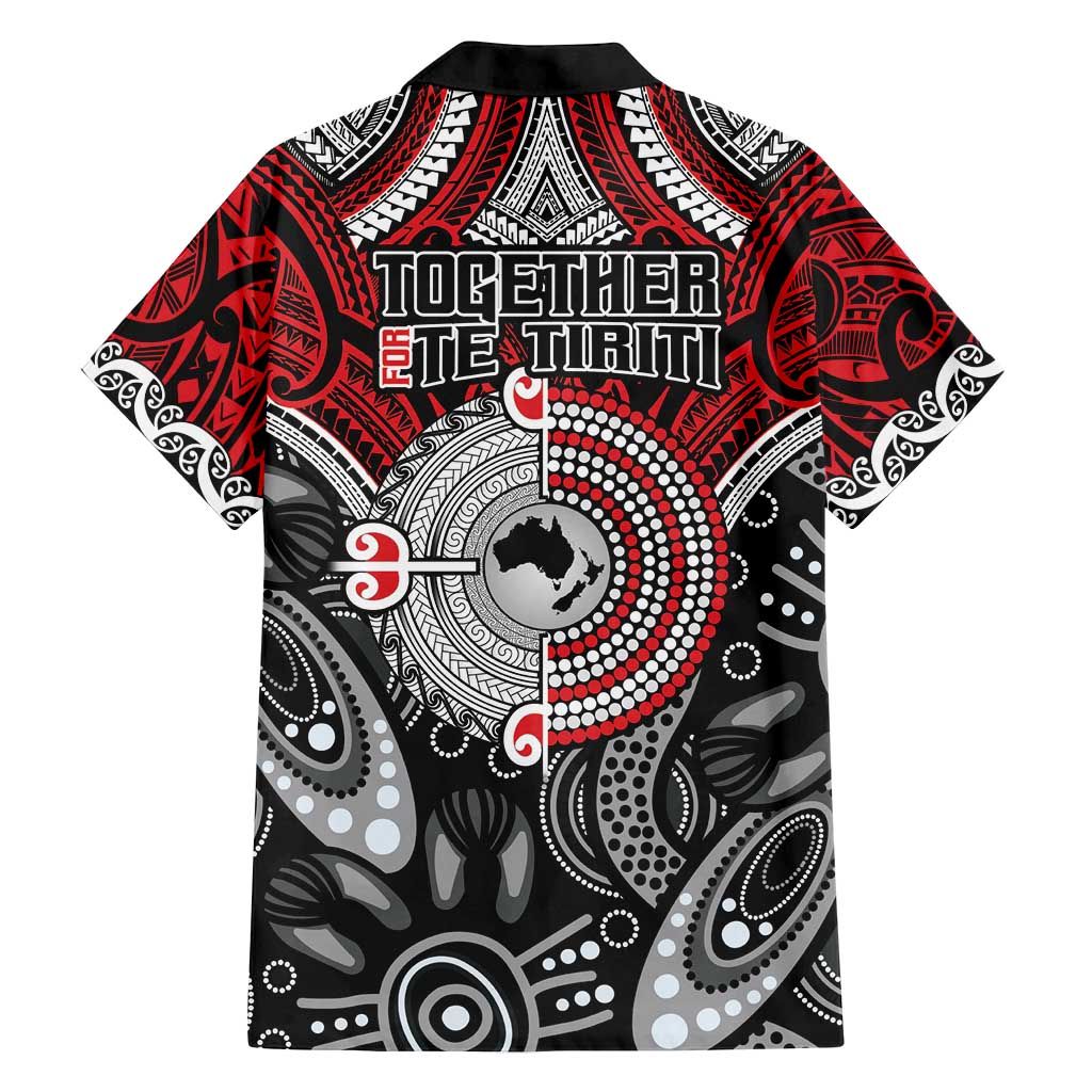 Aotearoa and Australia Family Matching Tank Maxi Dress and Hawaiian Shirt New Zealand Honour The Treaty Ake!Ake!Ake! LT9 - Polynesian Pride