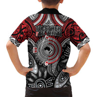 Aotearoa and Australia Kid Hawaiian Shirt New Zealand Honour The Treaty Ake!Ake!Ake! LT9 - Polynesian Pride
