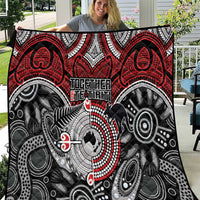 Aotearoa and Australia Quilt New Zealand Honour The Treaty Ake!Ake!Ake! LT9 Red - Polynesian Pride