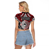 Aotearoa and Australia Raglan Cropped T Shirt New Zealand Honour The Treaty Ake!Ake!Ake! LT9 - Polynesian Pride