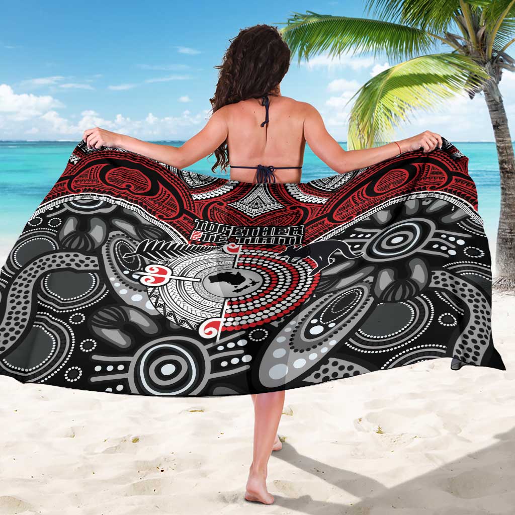 Aotearoa and Australia Sarong New Zealand Honour The Treaty Ake!Ake!Ake! LT9 - Polynesian Pride