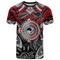 Aotearoa and Australia T Shirt New Zealand Honour The Treaty Ake!Ake!Ake! LT9 Red - Polynesian Pride