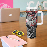 Aotearoa and Australia Tumbler With Handle New Zealand Honour The Treaty Ake!Ake!Ake! LT9 - Polynesian Pride