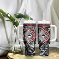 Aotearoa and Australia Tumbler With Handle New Zealand Honour The Treaty Ake!Ake!Ake! LT9 - Polynesian Pride