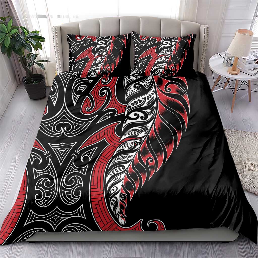 Koru Fern New Zealand Bedding Set Maori Tribal Pattern