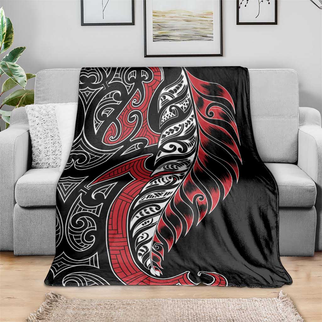 Koru Fern New Zealand Blanket Maori Tribal Pattern