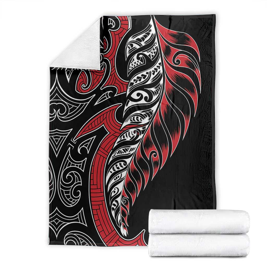 Koru Fern New Zealand Blanket Maori Tribal Pattern