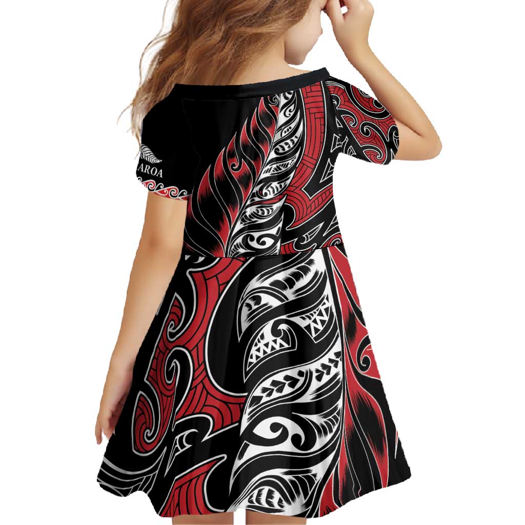 Koru Fern New Zealand Family Matching Short Sleeve Bodycon Dress and Hawaiian Shirt Maori Tribal Pattern LT9 - Polynesian Pride