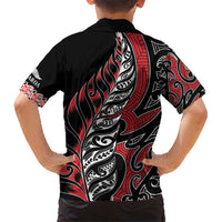 Koru Fern New Zealand Kid Hawaiian Shirt Maori Tribal Pattern LT9 - Polynesian Pride