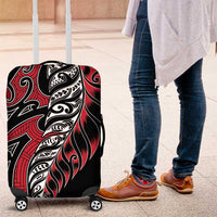 Koru Fern New Zealand Luggage Cover Maori Tribal Pattern