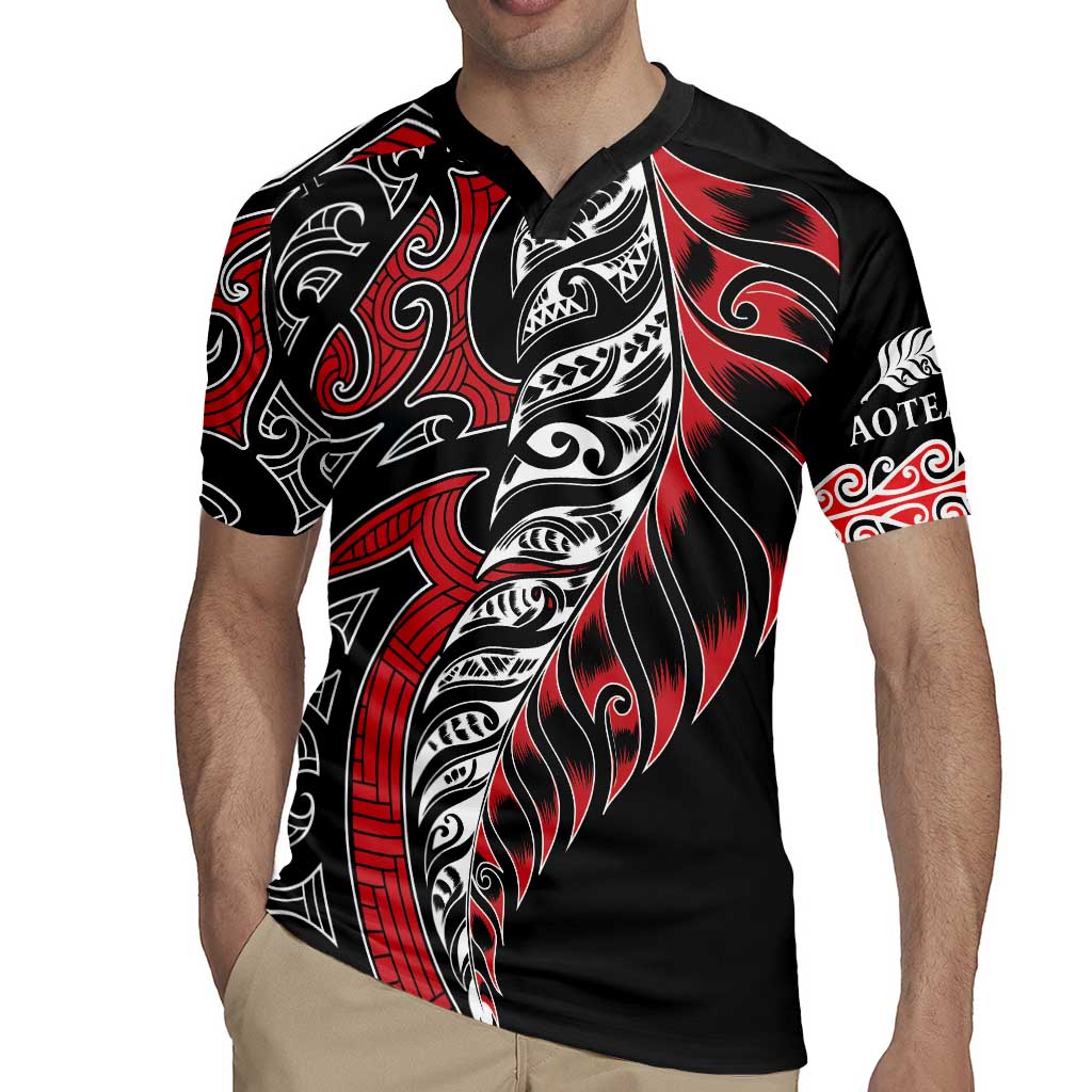 Koru Fern New Zealand Rugby Jersey Maori Tribal Pattern LT9 - Polynesian Pride