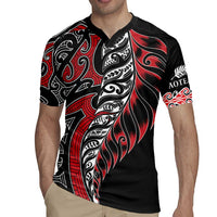 Koru Fern New Zealand Rugby Jersey Maori Tribal Pattern LT9 - Polynesian Pride