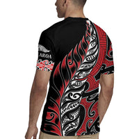Koru Fern New Zealand Rugby Jersey Maori Tribal Pattern LT9 - Polynesian Pride