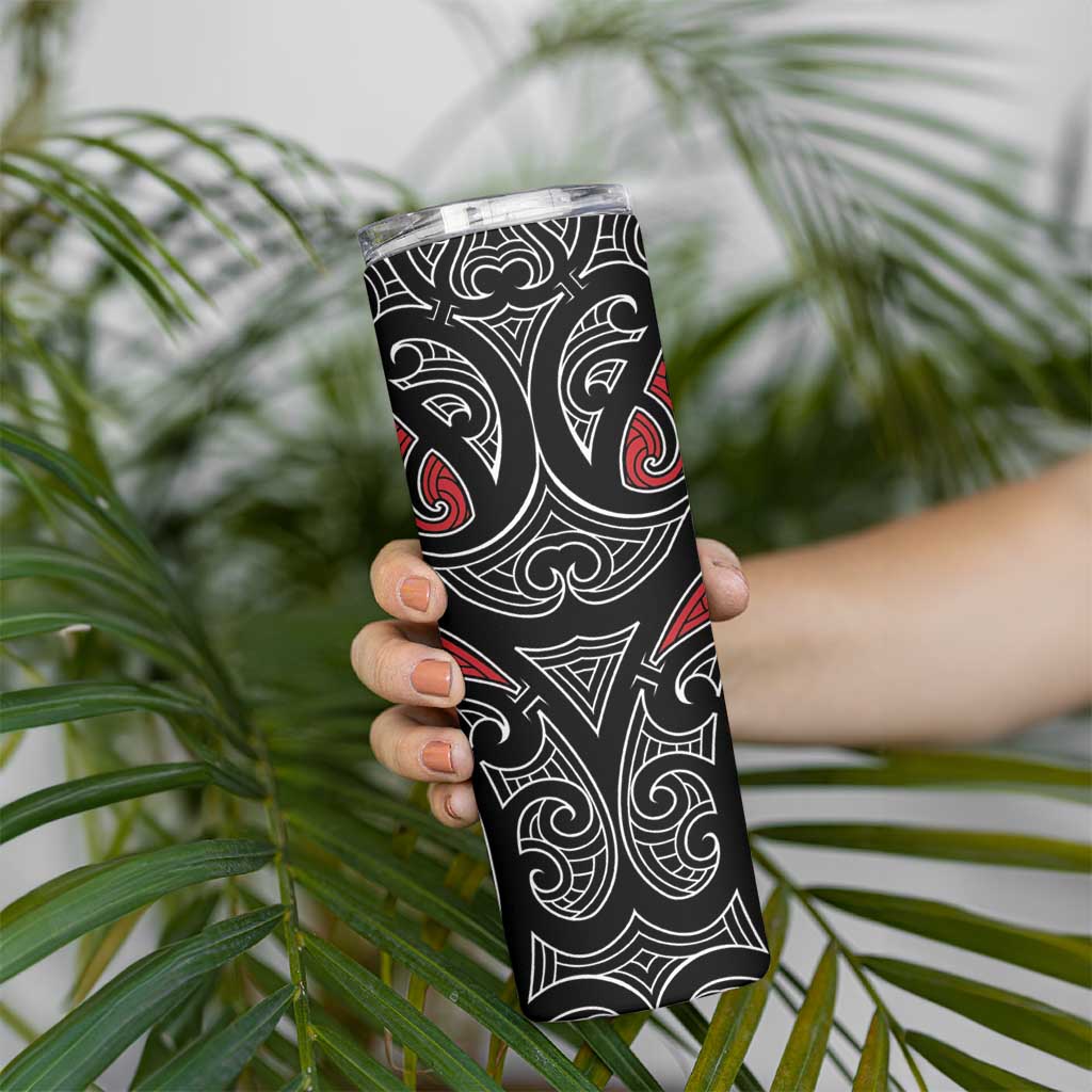 Koru Fern New Zealand Skinny Tumbler Maori Tribal Pattern LT9 - Polynesian Pride