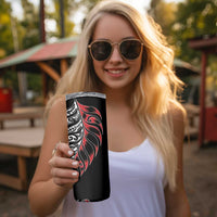 Koru Fern New Zealand Skinny Tumbler Maori Tribal Pattern LT9 - Polynesian Pride