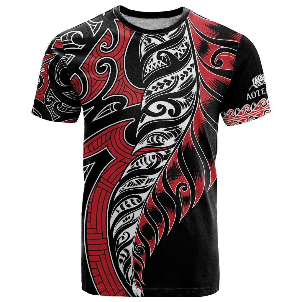 Koru Fern New Zealand T Shirt Maori Tribal Pattern