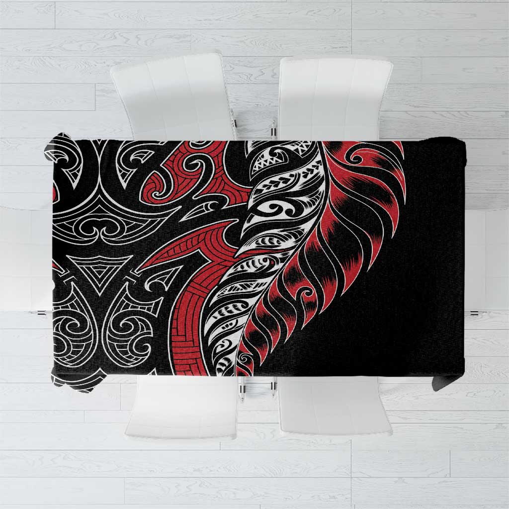 Koru Fern New Zealand Tablecloth Maori Tribal Pattern