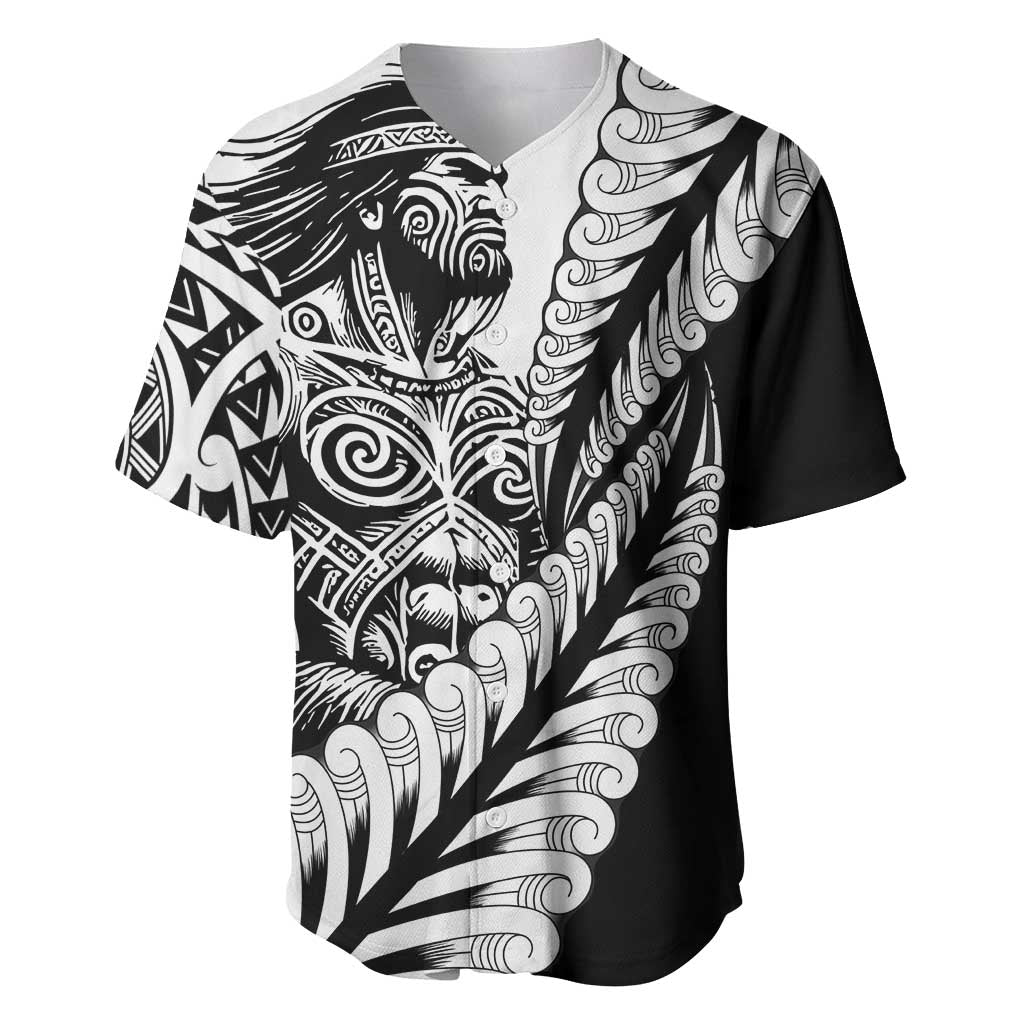 Koru Fern New Zealand Maori Tribal Warrior Baseball Jersey