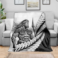 Koru Fern New Zealand Maori Tribal Warrior Blanket