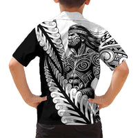 Koru Fern New Zealand Maori Tribal Warrior Family Matching Off Shoulder Maxi Dress and Hawaiian Shirt LT9 - Polynesian Pride