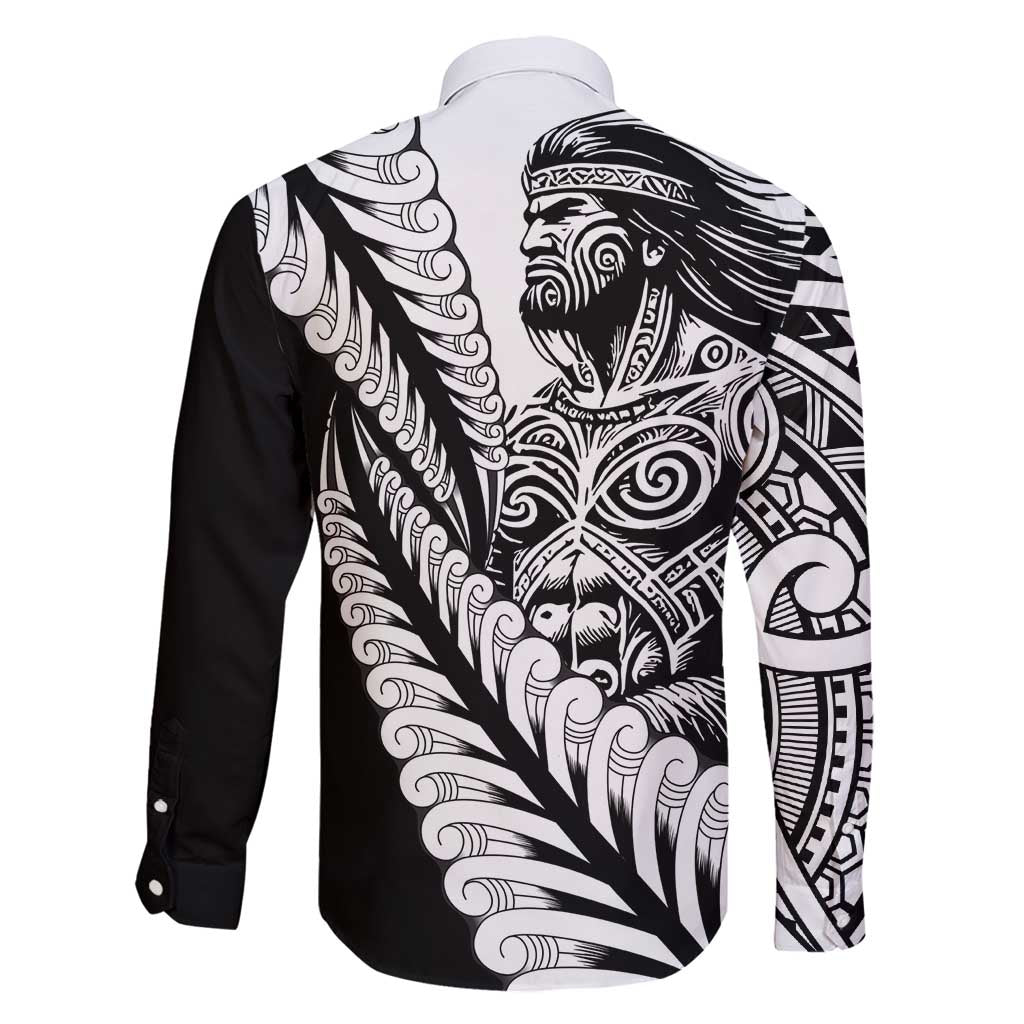 Koru Fern New Zealand Maori Tribal Warrior Family Matching Off Shoulder Maxi Dress and Hawaiian Shirt LT9 - Polynesian Pride