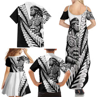 Koru Fern New Zealand Maori Tribal Warrior Family Matching Summer Maxi Dress and Hawaiian Shirt LT9 - Polynesian Pride